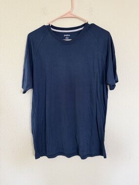 Jambys Unisex Short Sleeve MicroModal Crew JamTee Navy Blue Size Small Pj Top